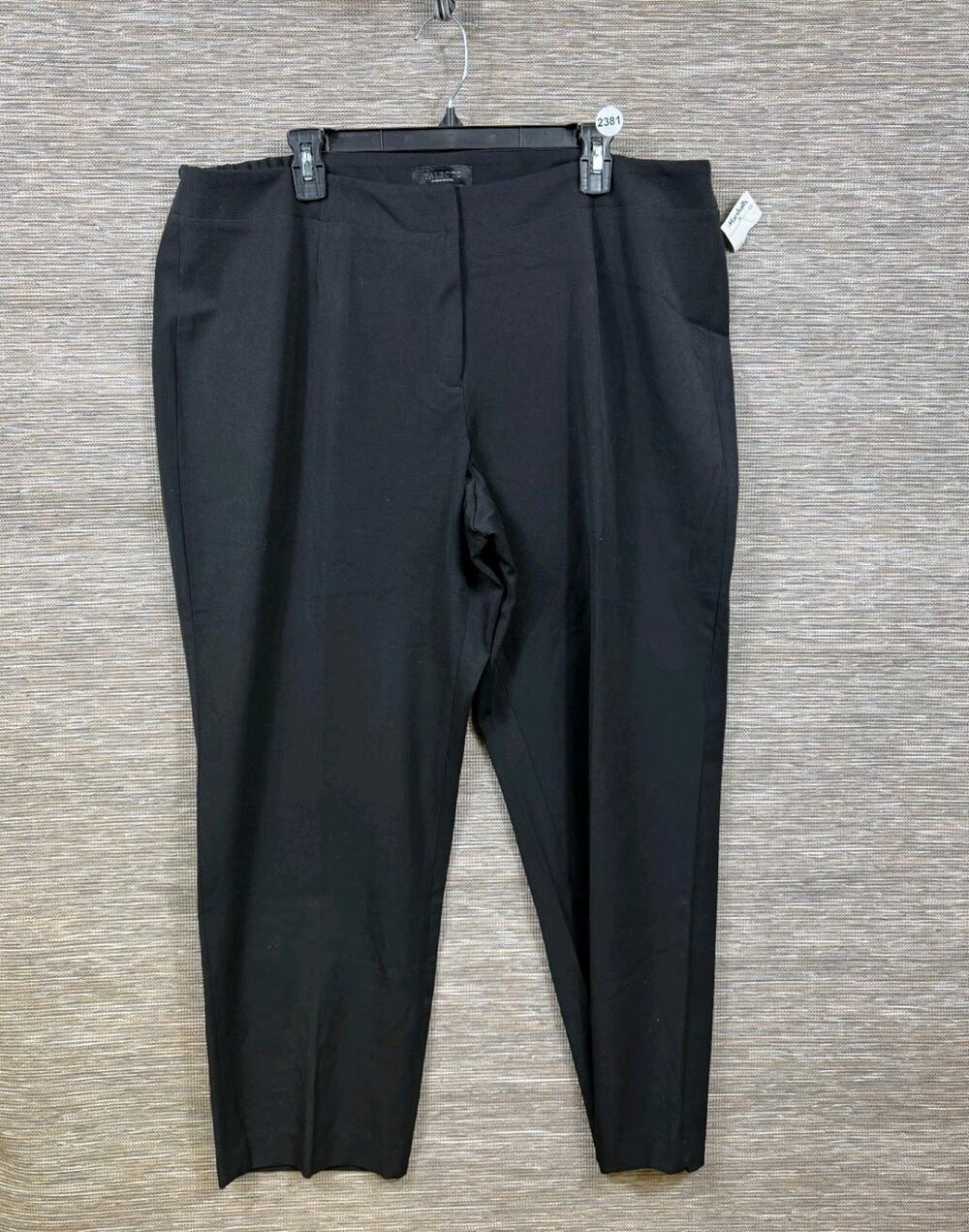 Talbots Heritage Dress Pant Women's Size 20WP Black High Rise Stretch NEW